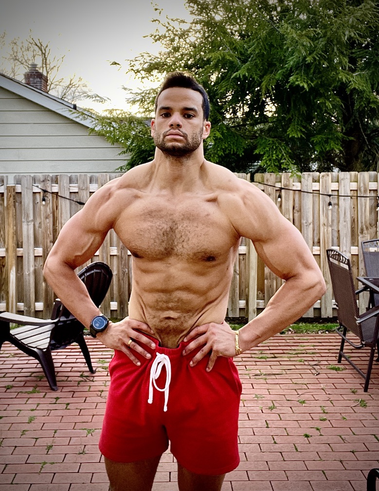 Jared Evans, 80 pounds lighter